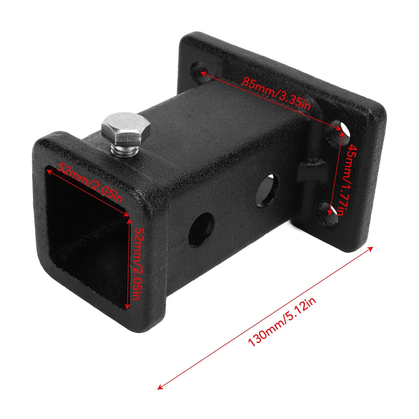 hak holowniczy 2in On Receiver Tube Uniwersalny adapter odbiornika zaczepu przyczepy do samochodów dostawczych Na rurze odbiornika przyczepy Akcesoria samochodowe Złącza przyczep