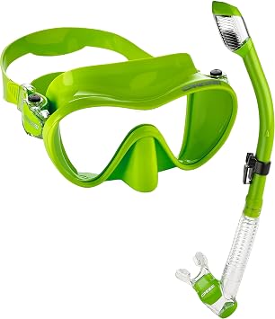 CRESSI Scuba Diving Snorkeling Kit - Freediving Mask & Dry Snorkel