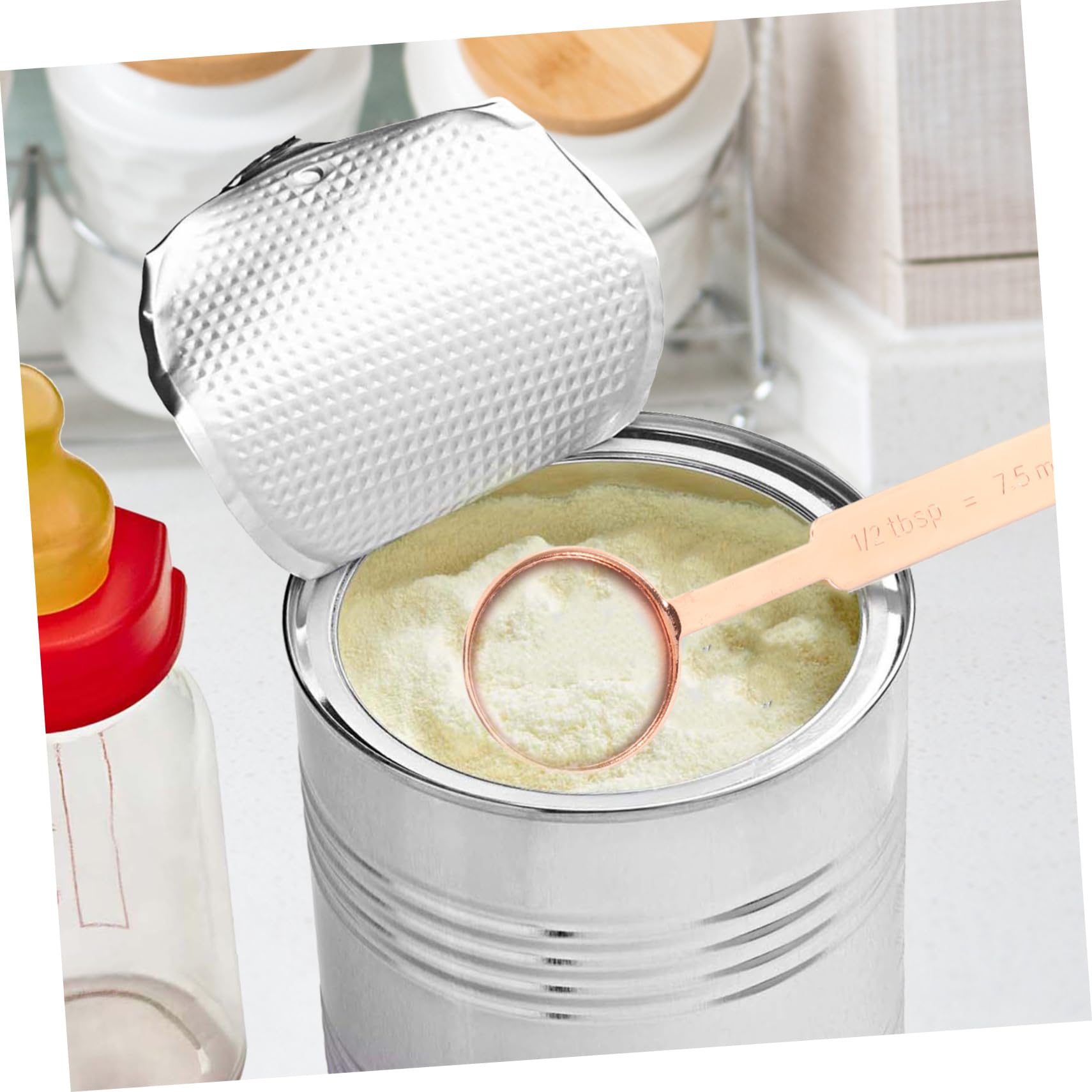 TOPBATHY 3sätze -messlöffeln Mit Maßstab Rostfreies Küchenzubehör Für Präzises Von Kaffee Gewürzen Und Backen Und Kochen