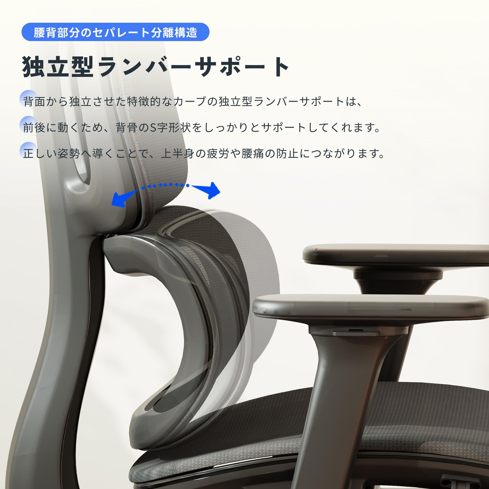 Amazon.co.jp: FLEXISPOT オフィスチェア デスクチェア C7 人間工学