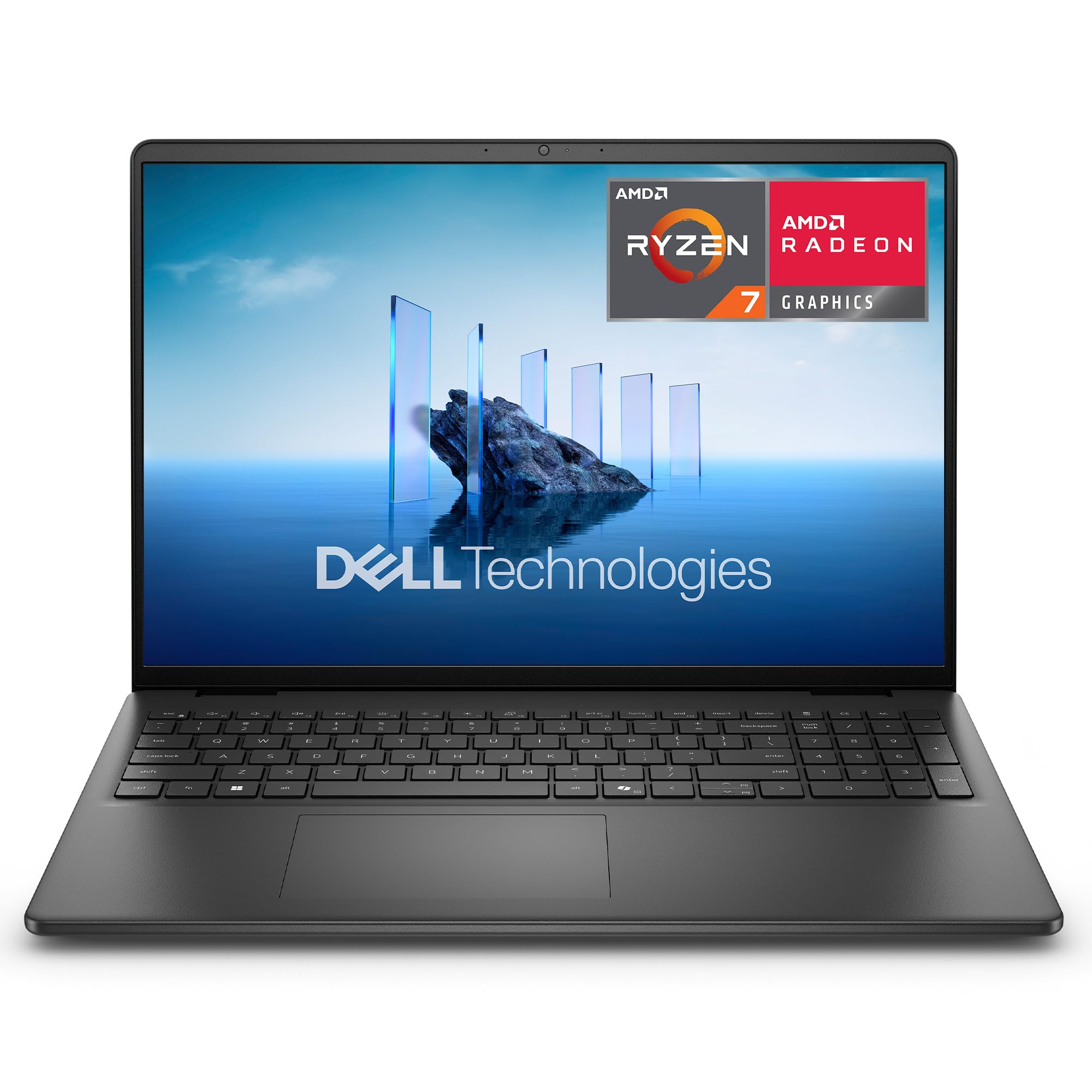 Dell Dell 16 Laptop DC16255 16-Inch 2K (1920x1200), AMD Ryzen 7 250, AMD Radeon Graphics, 16GB DDR5 RAM, 1TB SSD, Windows 11 Home, Fi