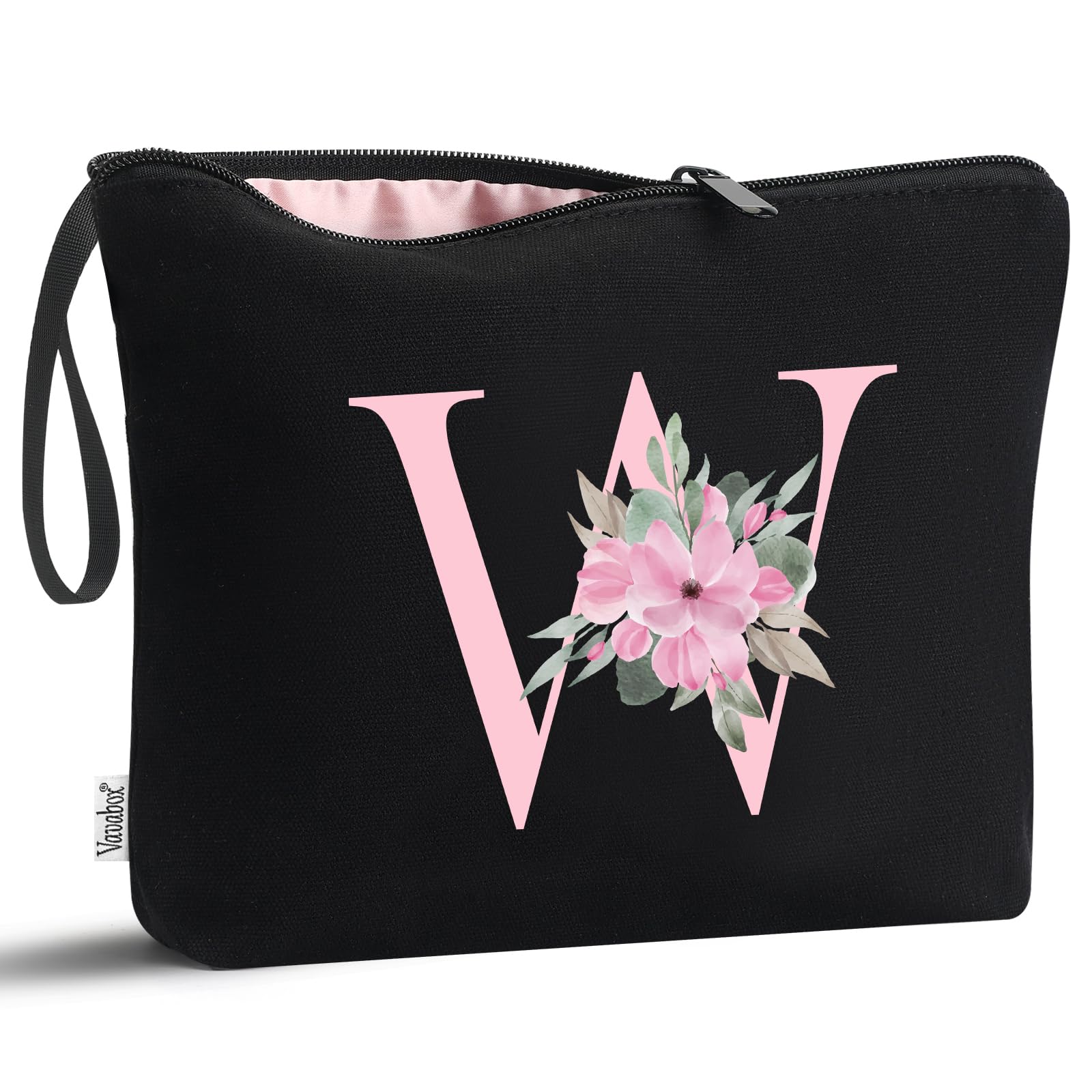 Vavabox Personalisierte Make-up-Tasche Mit Initial – Geschenk Für Frauen, Braut & Freundin