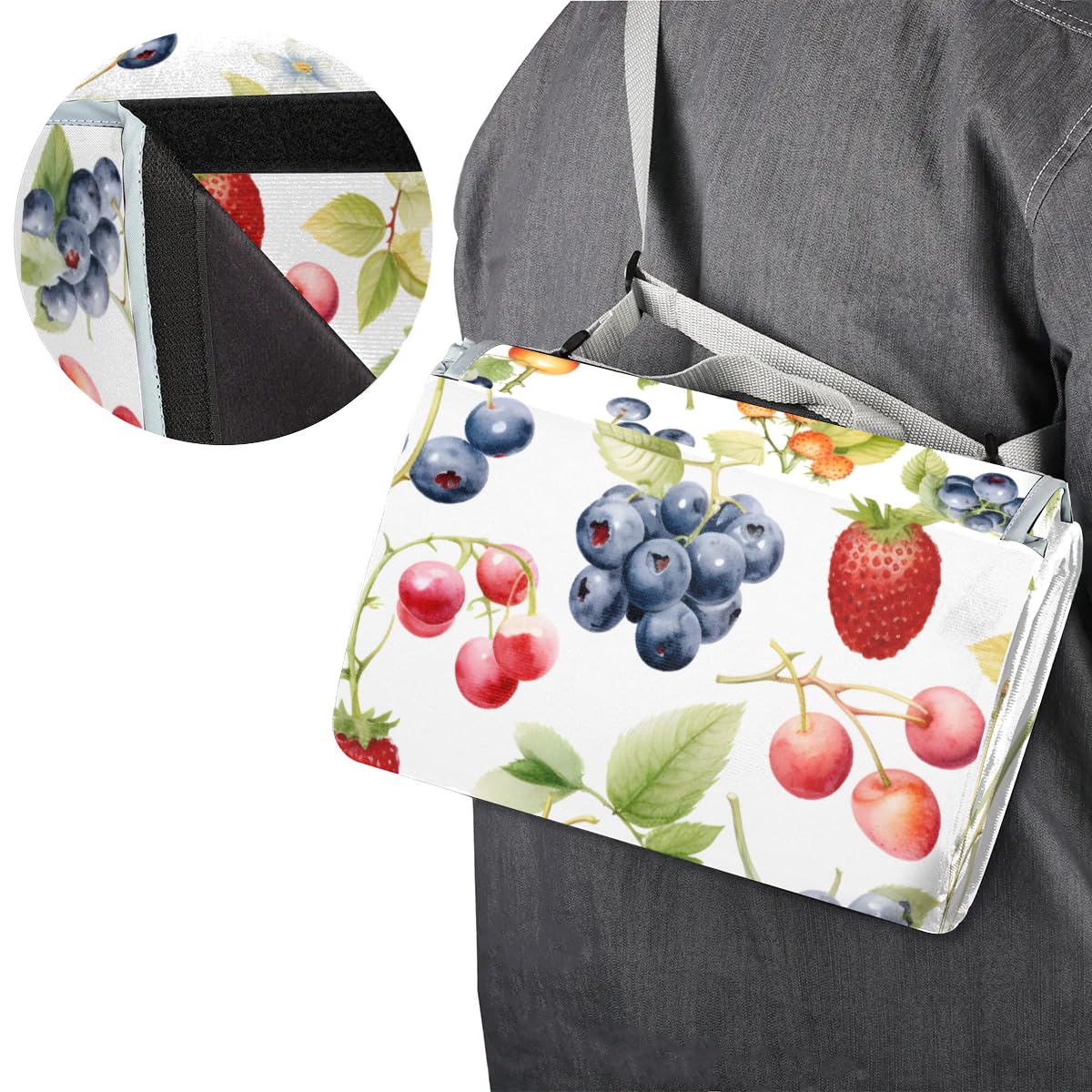 Manta de picnic de 150 x 145 cm, manta de playa plegable para exteriores, manta impermeable para playa, playa, camping, senderismo, picnic