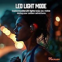 Vista 3 de VOKALEN Reflex Pro - Auriculares deportivos inalámbricos con ganchos para los oídos, cancelación activa de ruido, hasta 50 horas de duración