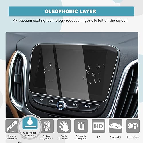 Miniatura 6 de CDEFG Protector para Chevy Equinox Premier LT RS 2018-2022 2023 2016-2024 2025 Chevy Malibu 8 pulgadas, protector de pantalla táctil de navegación,