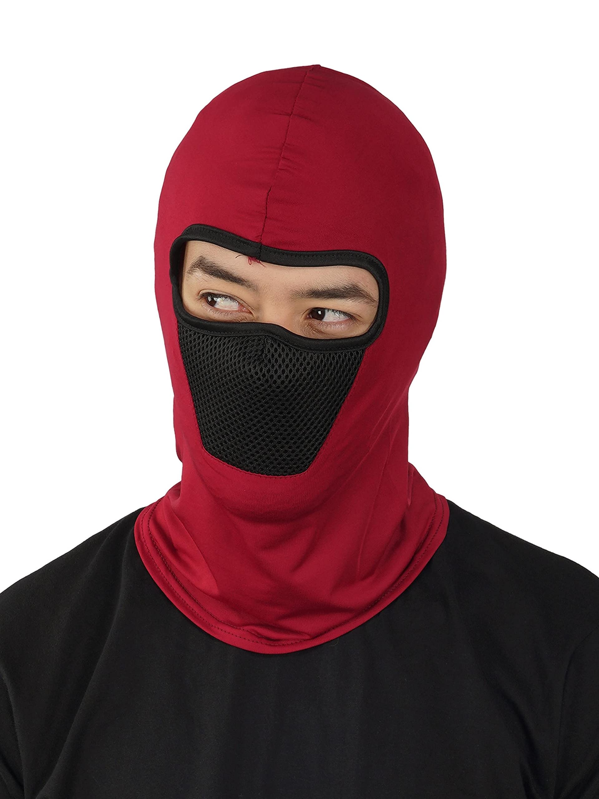 iSWEVEN Face Mask for Bikers in Riding Full Face Mask Balaclava for Men | Mask for Bike Cycling Accessories | Stylish Mask for Men and Women | Rider Full Face Helmet Mask with Mesh (BM2006)