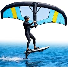 Inflatable Wind Wing and Hydrofoil Board - Versatile Handheld Surf Sail with Window, All-Level Wing Foil Board for Ocean, Lake Kitesurfing 6m3