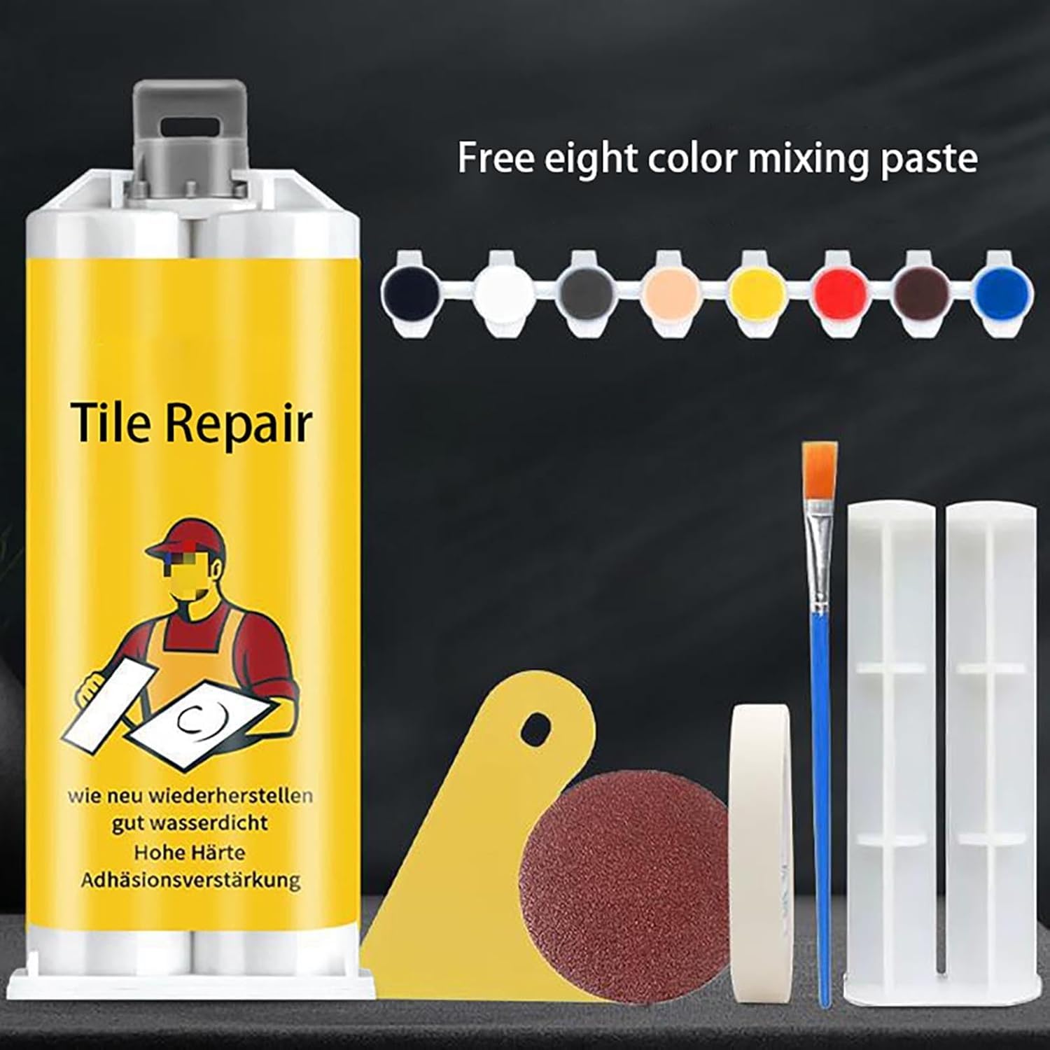 Kit Riparazione Piastrelle E Pietre - Pasta Per Riparare Crepe In Vasca Da Bagno E Superfici - Foto 9