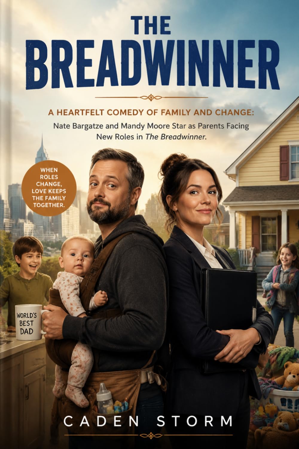 The Breadwinner: A Heartfelt Comedy of Family and Change: Nate Bargatze and Mandy Moore Star as Parents Facing New Roles in The Breadwinner.