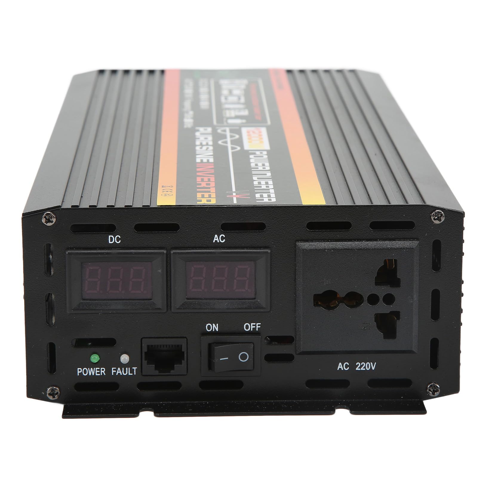 Protezione Intelligente Ad Alta Efficienza con Inverter a Onda Sinusoidale Pura da 2000 W per e Yacht in Lega di Alluminio 28x15x6,7 Cm (DC48V)