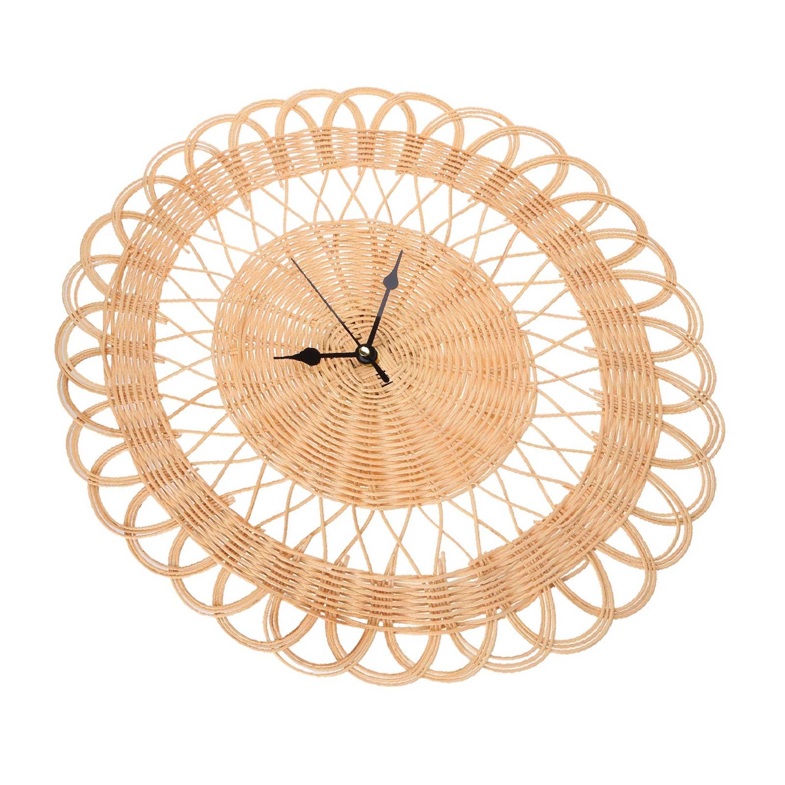 Amazon.co.jp: jojobasec 壁掛け時計 ヴィンテージ 壁掛け時計 ラタン