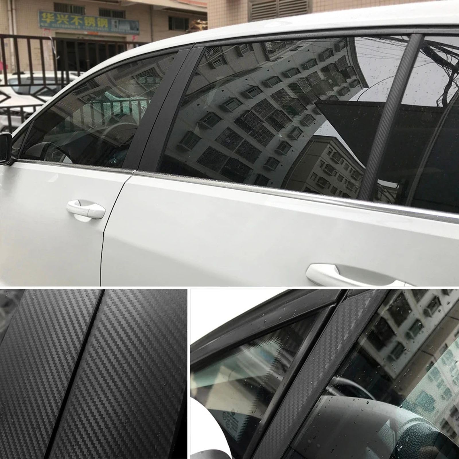 50 cm x 200 cm 3D Carbon Fiber Vinyl Car Wrap Sheet Roll Film Naklejki samochodowe i naklejki Akcesoria do stylizacji motocykli samochodowych