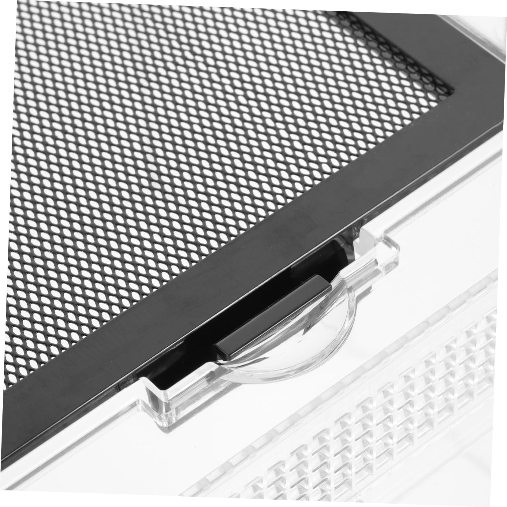 Toddmomy Recinto para Reptiles Transparente con Tapa Magnética Deslizante Incubadora Creativa y Alimentador Práctico para Arañas y Tortugas Pequeñas