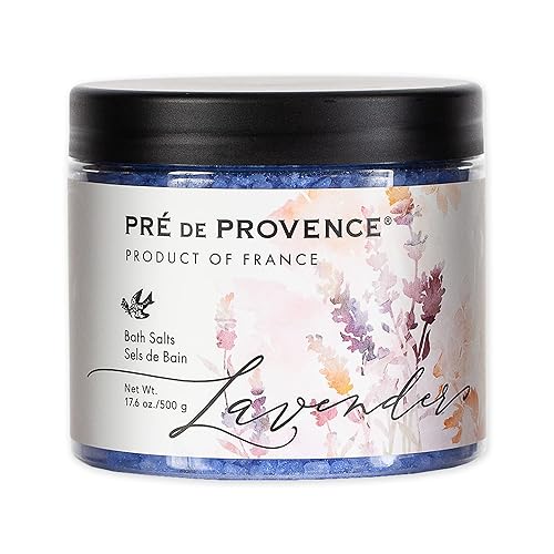 Pre de Provence Colección Provincial Lujosa y calmante, sales de baño, 17.64 oz, lavanda