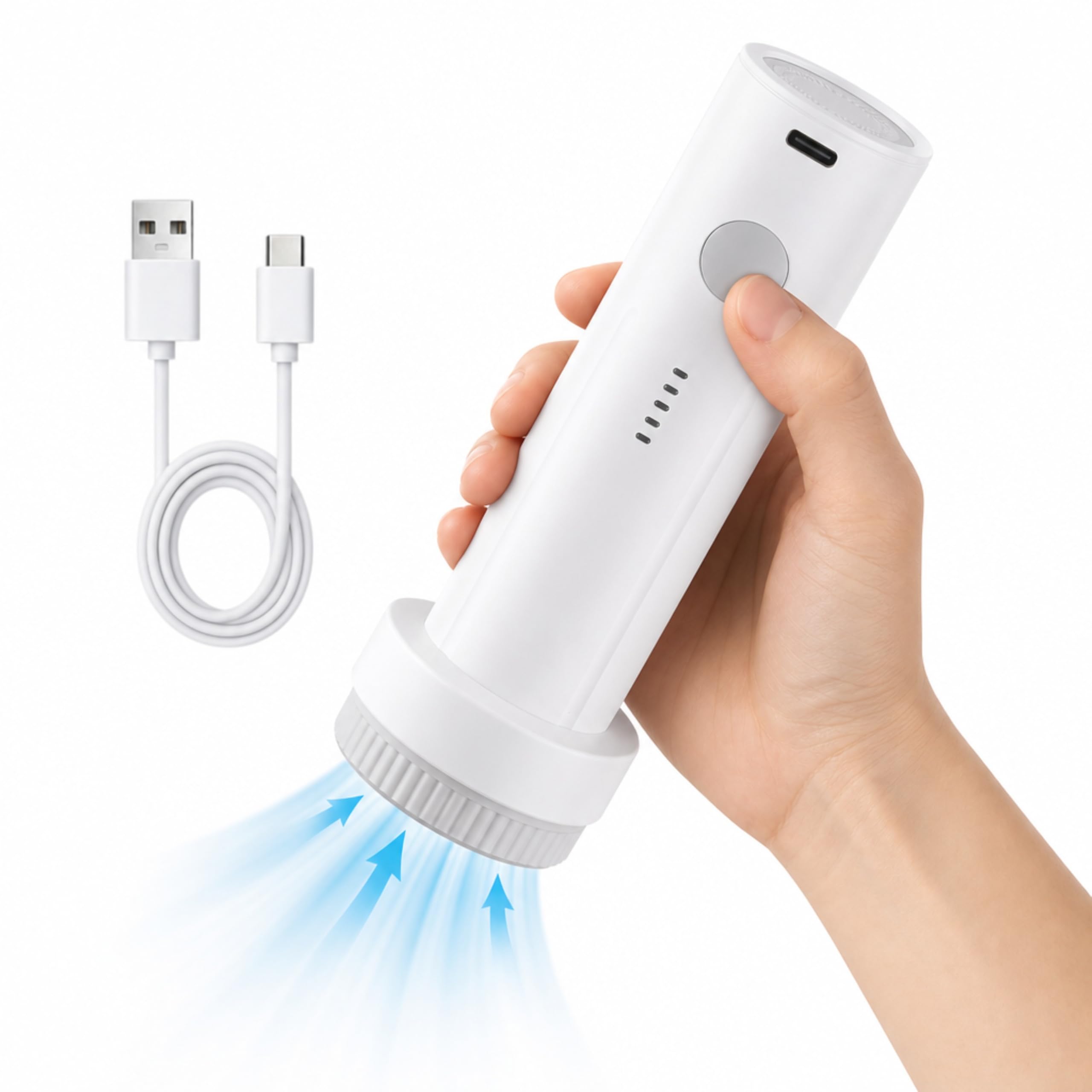 Cordless Electric Vacuum Pump with Type-C Charging for Travel Storage Bags