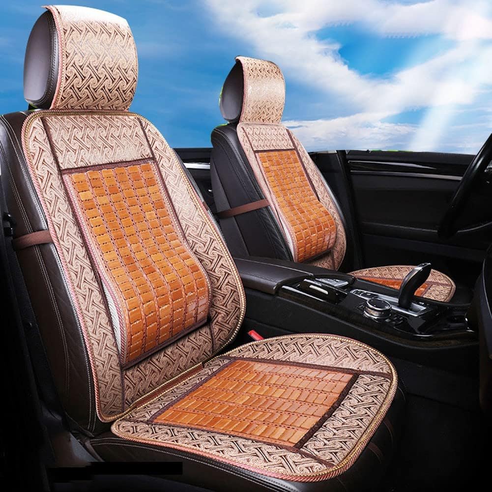 HYQHYX car seat Cushions for Driving Car Summer ice mat, Bamboo Sheet Material car seat Cushion, Breathable and Cool, can be Used in All Seasons(Color:2,Size:)