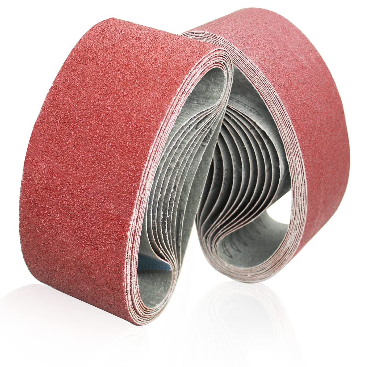 Nastri Abrasivi In Allumina - Kit 10 Pezzi 100x915 Mm Per Levigatrici A Nastro (80-400 Grana) - Foto 14