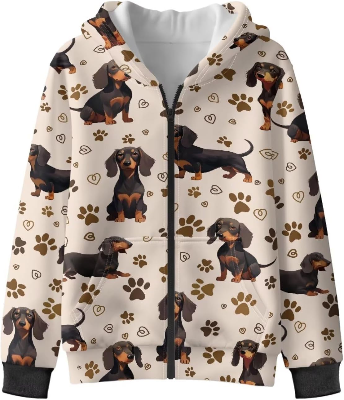 Dolyues Boy Hoodie Sweatshirt Zip-Up Casual Pocket Jacket Spring Fall Clothes with Long Sleeve and Pocket 6-13 Years