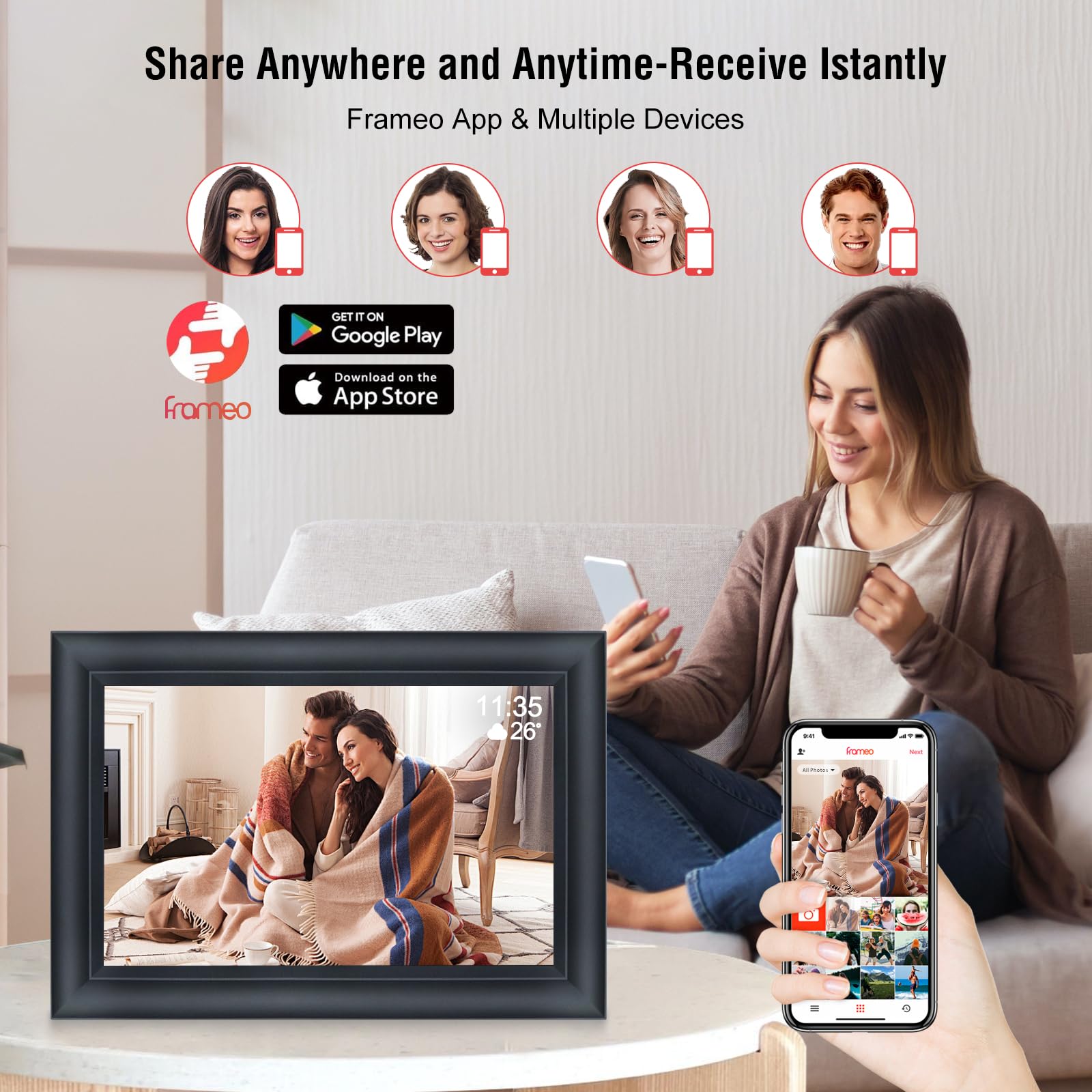 TSITSC 13.3 Inch Digital Photo Frame, 1280 X 800 Electronic Picture - View #2