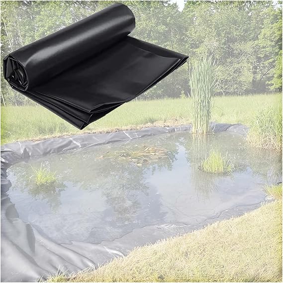 Image CIDMUS Pond Liner Underlay 0.3mm Thick Pond Lining Heavy Duty HDPE Impermeable Film Enhanced Landscape For Water Gardens, Fish Ponds, 260g/㎡ (Color : Black, Size : 6x7m) Image CIDMUS Pond Liner Underlay 0.3mm Thick Pond Lining Heavy Duty HDPE Impermeable Film Enhanced Landscape For Water Gardens, Fish Ponds, 260g/㎡ (Color : Black, Size : 6x7m)
