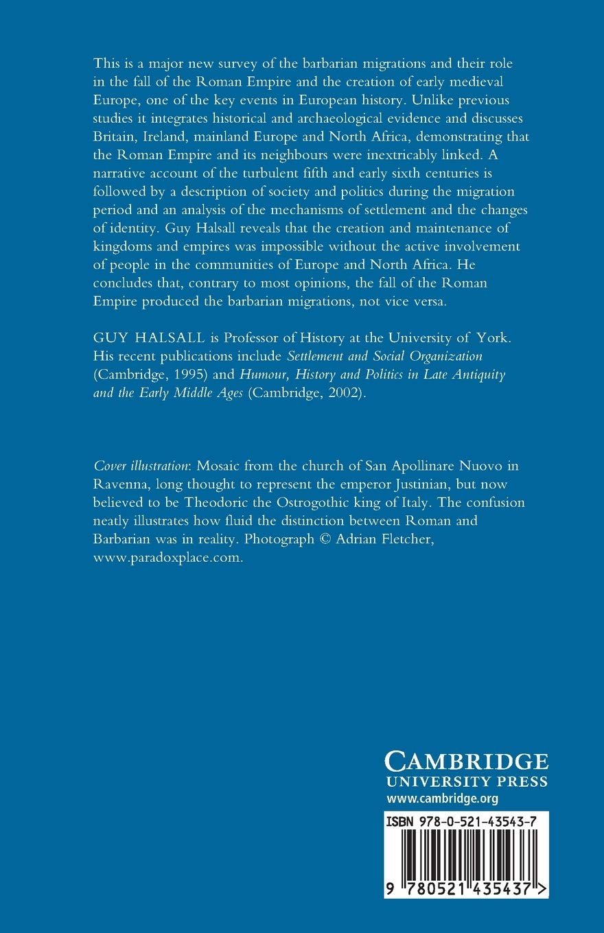 Barbarian Migrations and the Roman West, 376–568