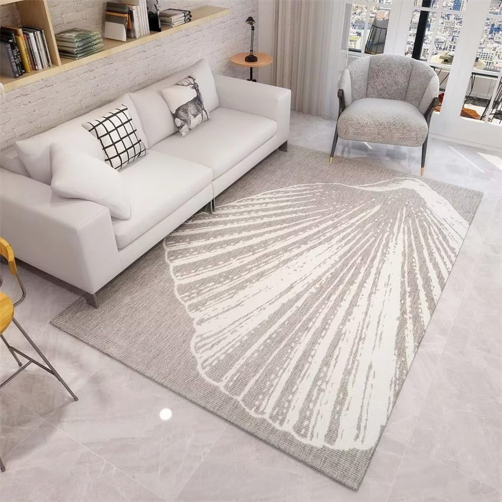 Tapis de chambre fille coquillage gris pour créer un coin cocooning ado