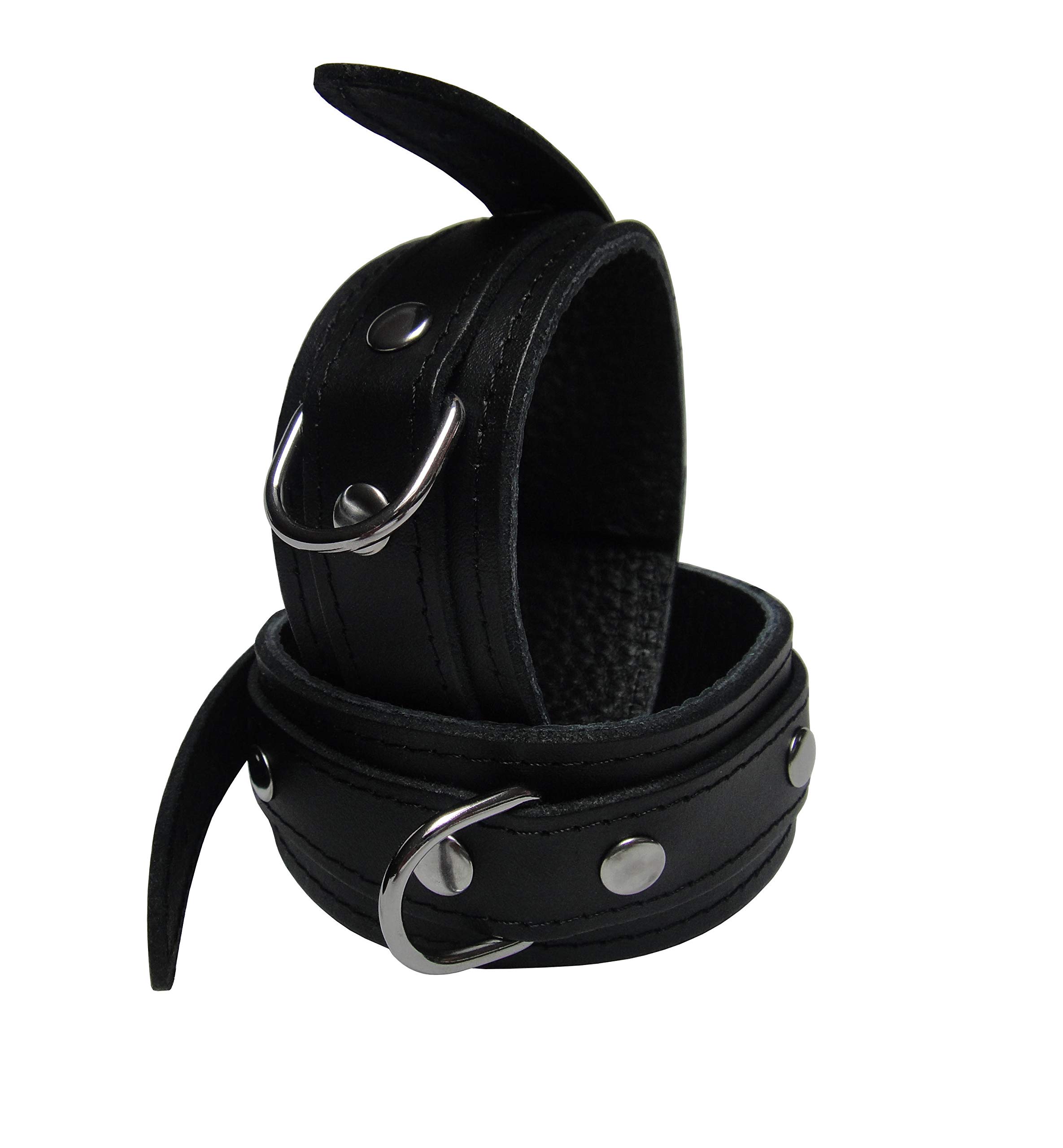 BDSM Bondage Set Leder Fesselset Handfesseln Fußfesseln ungepolstert
