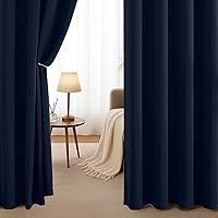 Vista 104 de Simplebrand Juego de 2 paneles de cenefa aguamarina para ventana de cocina de 14 pulgadas de largo, cortinas de oscurecimiento de habitación