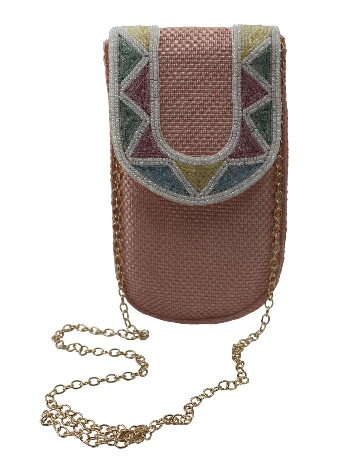Tickles Fancy Cloth Mobile Pouch with Waist Clip Saree Hook for Women Married Girls (Color: Pink) (Suitable for Mobile Sizes: Below 6.5 Inches)-image-19