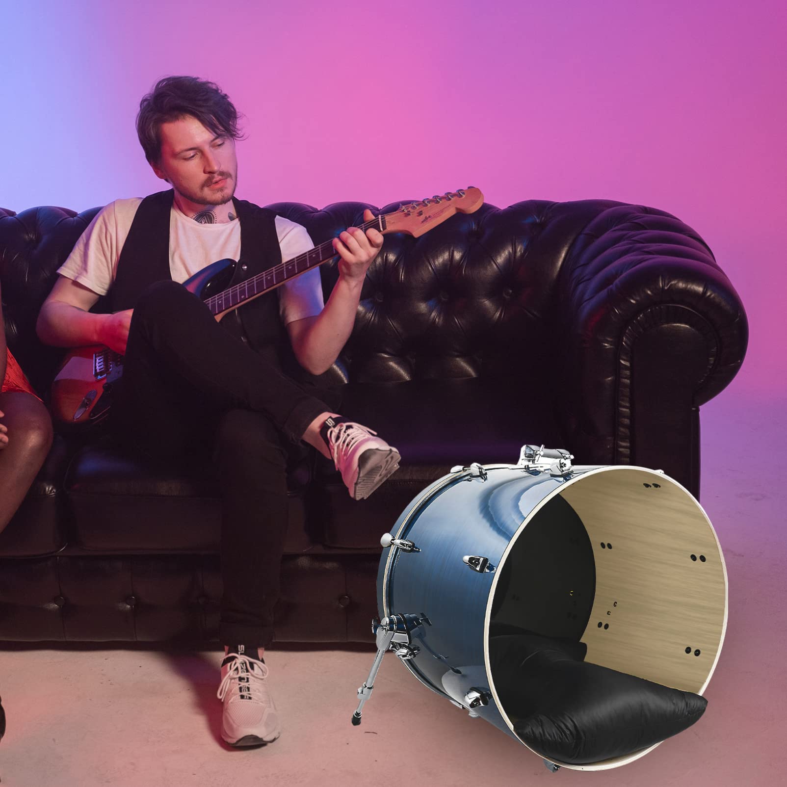 Toyvian Verdicktes Trommeldämpfungskissen Aus Baumwolle Für Bassdrum Professionelles Schlagzeug Zubehör Für Bühne Und Alltag
