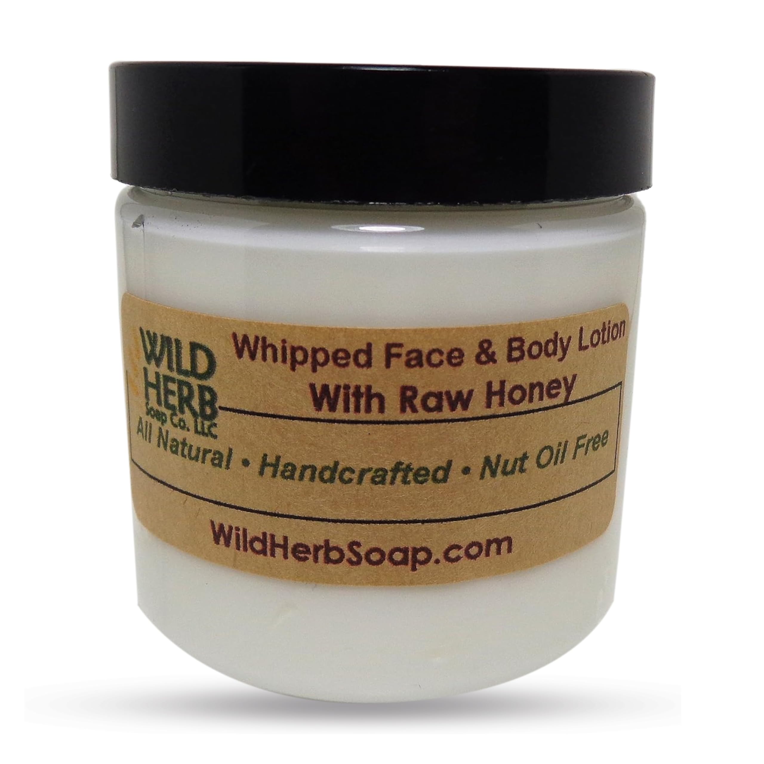 Wild HerbWhipped Face & Body Lotion Honey Lotion With Organic Arizona Raw Honey - Suitable for All Skin Types - Dry, Oily (4 oz, Rosewood)