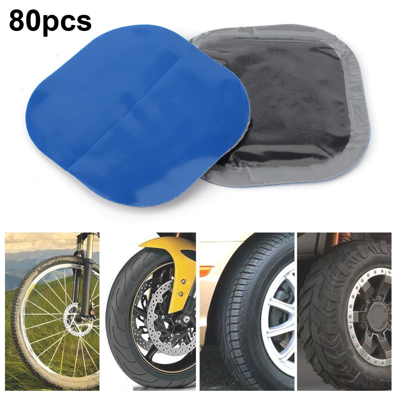 Kit Riparazione Pneumatici 80 Pezzi - Toppe In Gomma Per Auto E Moto Di Emergenza - Foto 2