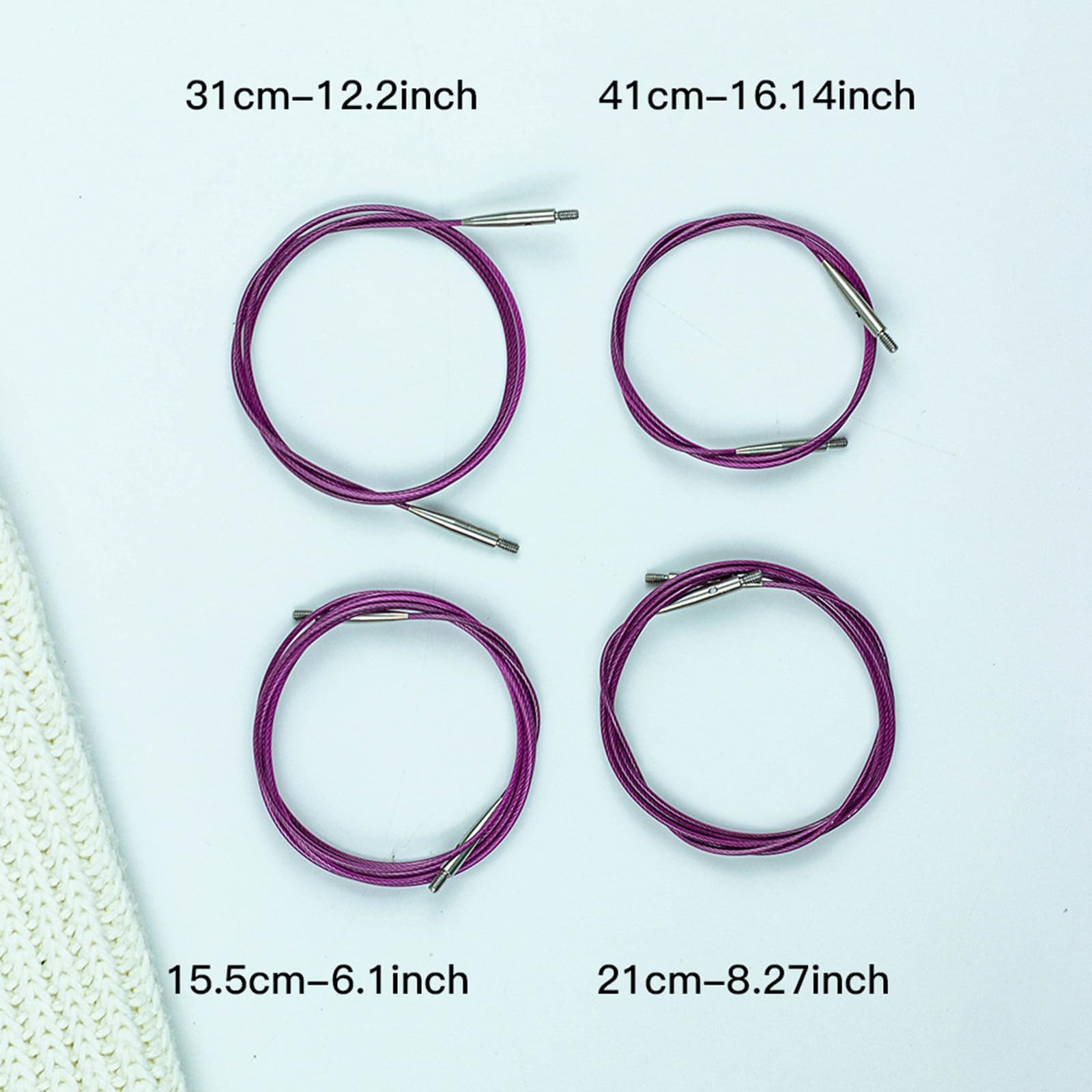 13 Paar austauschbare Rundstricknadeln mit Aufbewahrungstasche Häkeln, 3, 0–10 mm Aluminium Pullovernadel, Aluminium Stricksonden
