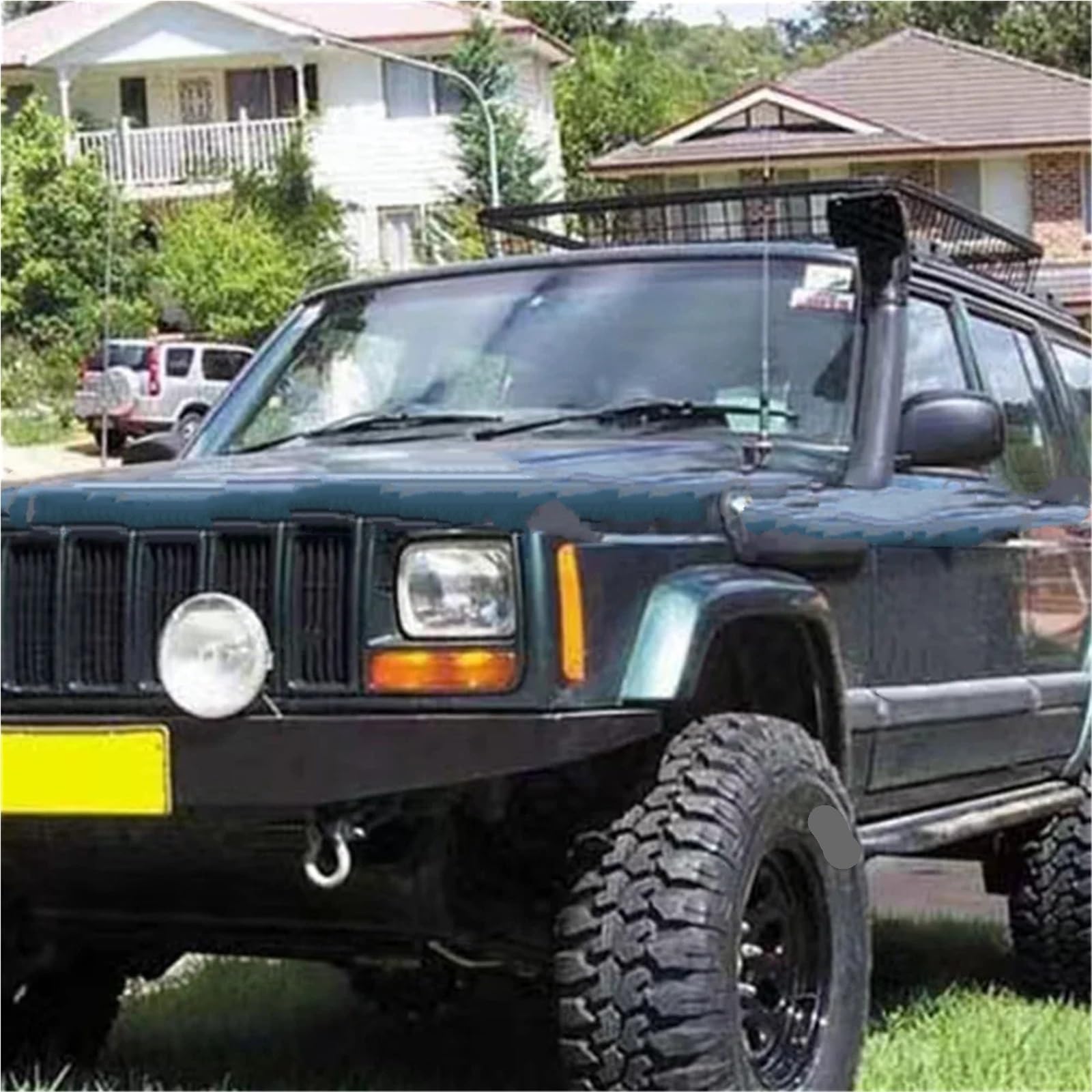 Wlotu Silnika Rura samochodowa Snorkel pasuje do wlotów powietrza Jeep Cherokee XJ LLDPE 1985.1-1995.1 Zestawy wlotu samochodu Maska samochodu Vent Scoop