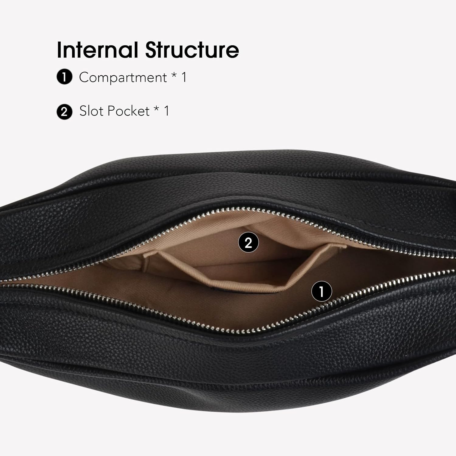 Genuine Leather Sling Bags Crossbody Women, Minimalist Style Casual Chest Bags with Wide Strap - Image 5