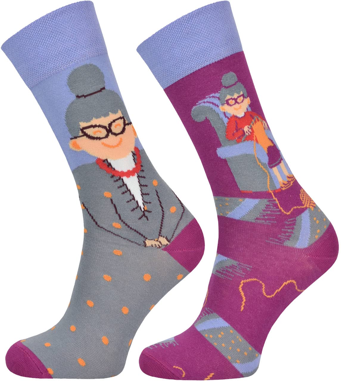 Todo Calcetines Divertidos Hombre y Mujer, Calcetines Fantasia con Motivo, de Colores — view 34