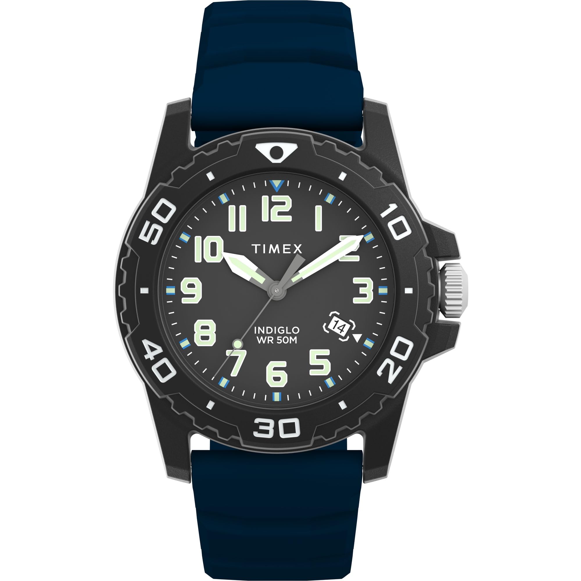 Timex TW5M61100 Diver Style (42mm) Black Dial / Blue Watch