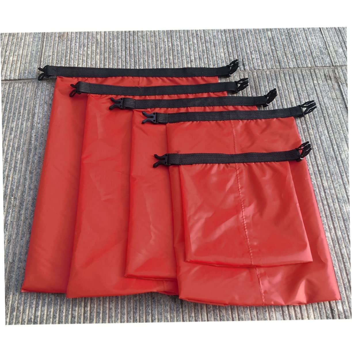 Sacche Impermeabili da Viaggio 5 Pezzi 1, 5l-6l Rosso