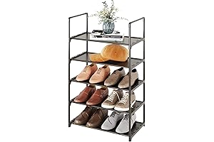 5-Tier Stackable Shoe Rack: Optimizing Storage for Small and Narrow Spaces