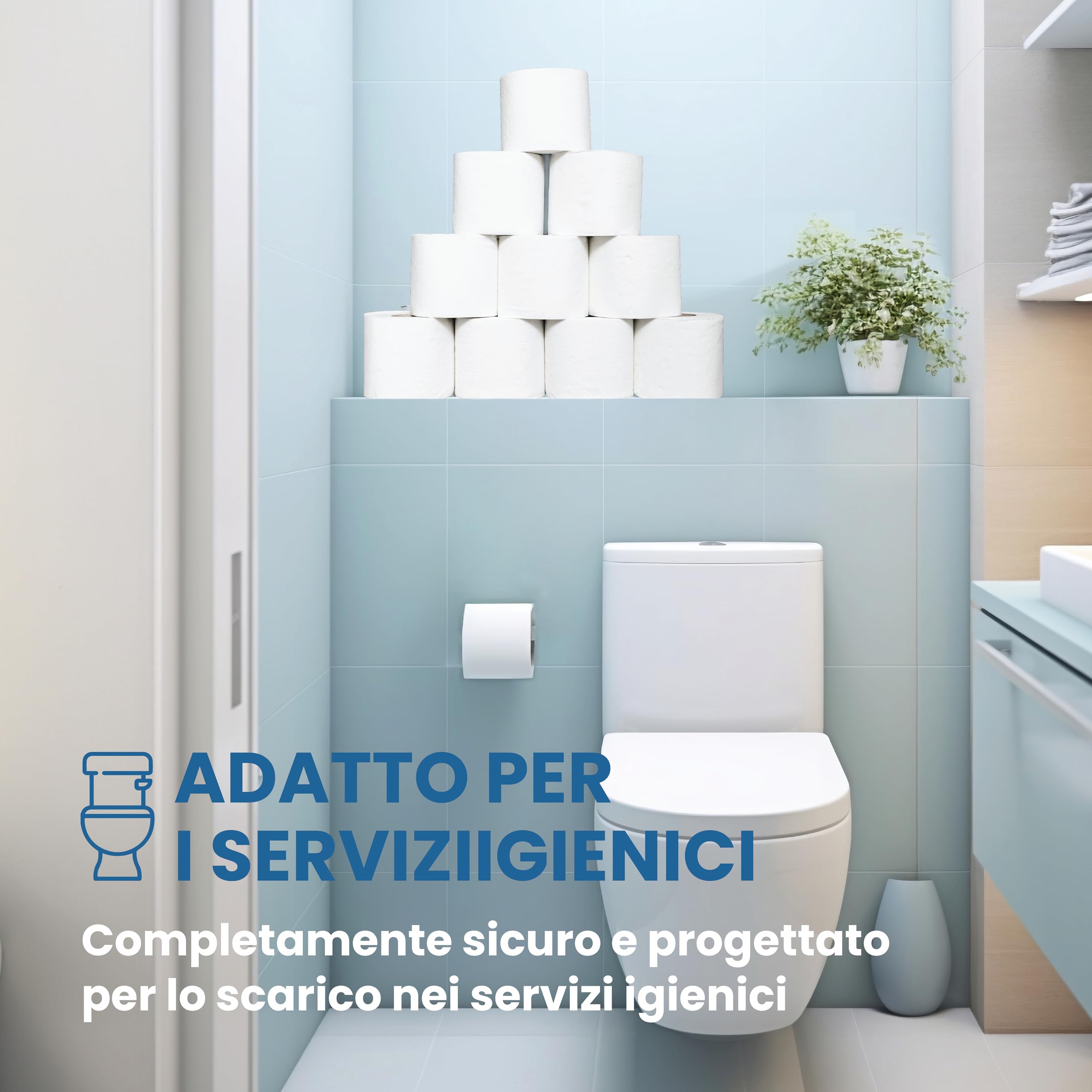 PILBELLES Carta Igienica Extra Morbida - 108 Rotoli - 2 Veli, Oltre 160 Fogli per Rotolo, Senza Profumo, 100% Cellulosa Certificata Ecolabel