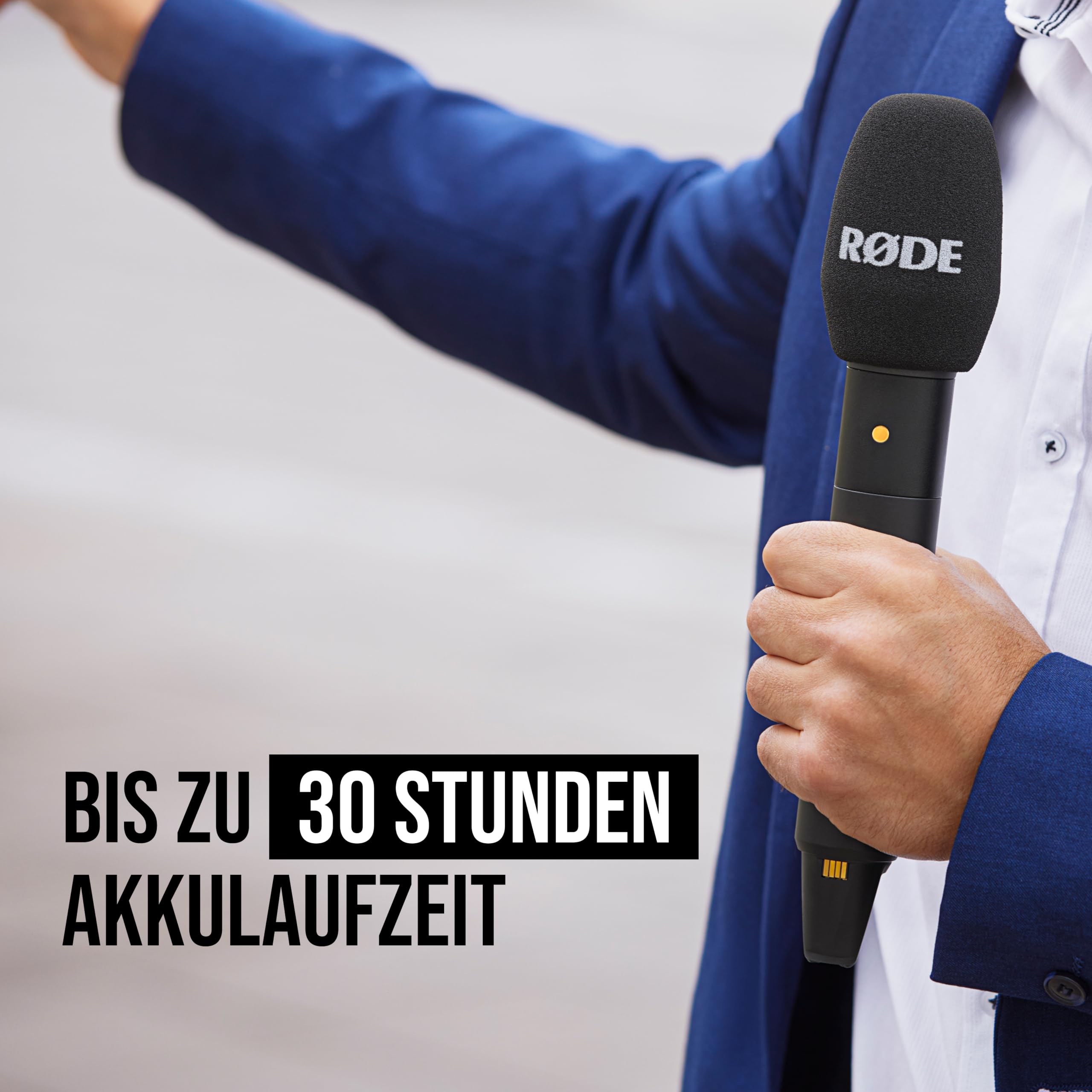 RØDE Interview PRO Drahtloses Handheld-Kondensatormikrofon mit Einer Kapsel in Rundfunkqualität und 32-Bit-Float-On-Board-Aufzeichnung für Content-Erstellung, Medien und Interviews