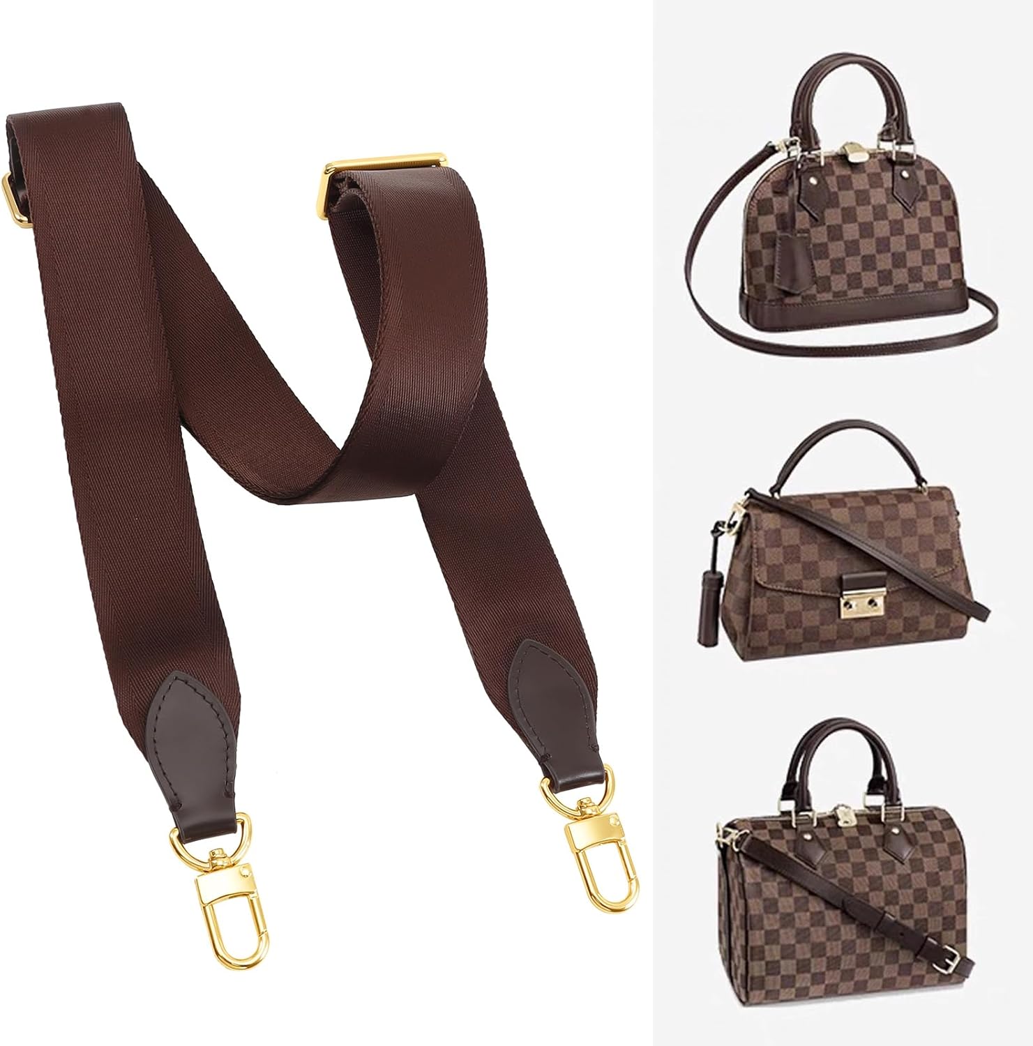 Purse Strap Replacement Crossbody Handbag Stripe Wide Adjustable - Image 3