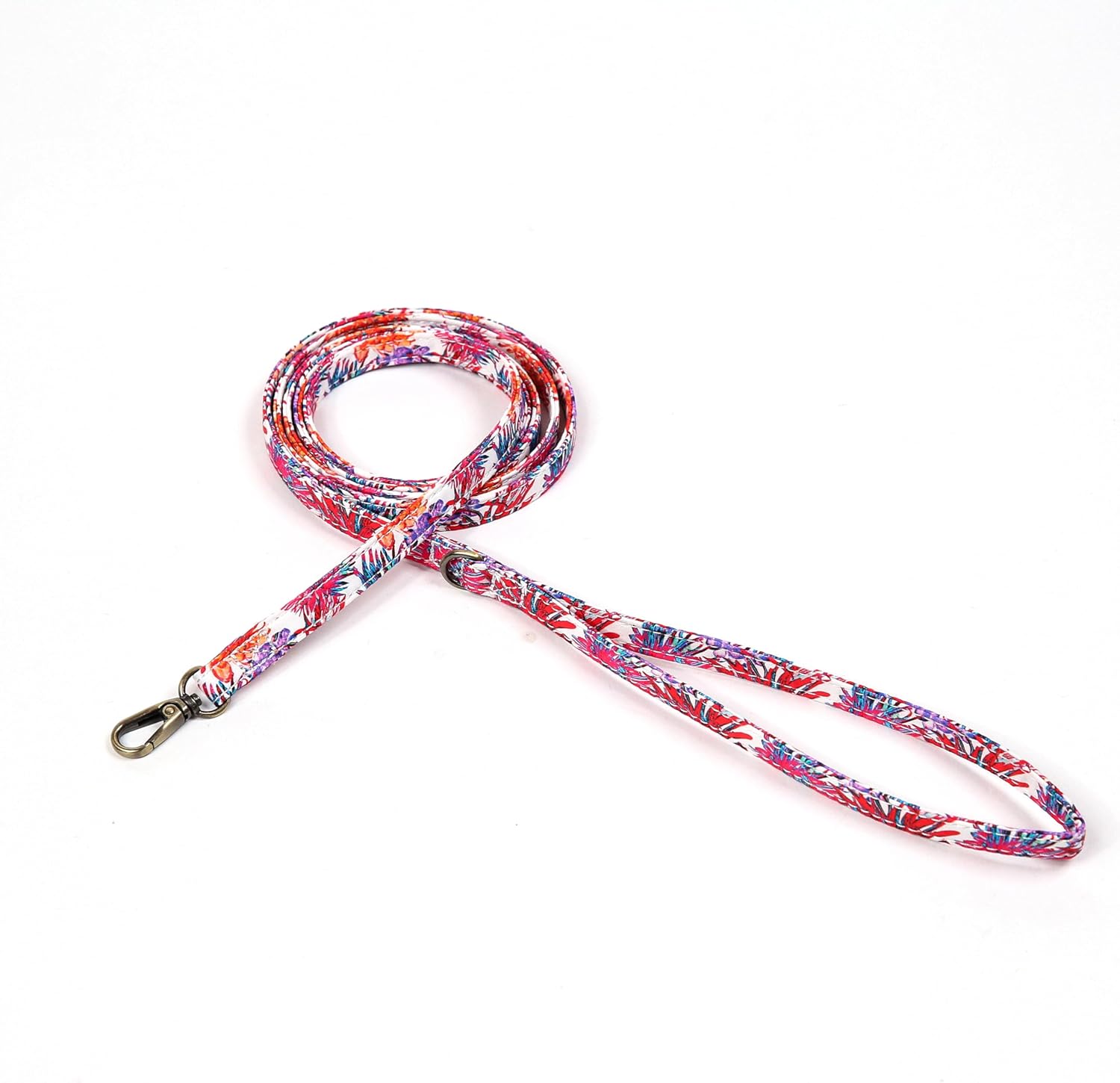 Organic Cotton Dog Leash for Small,Medium and Large Breed,Brass Hardware Pet Leash for Walking,Running and Training 6FT