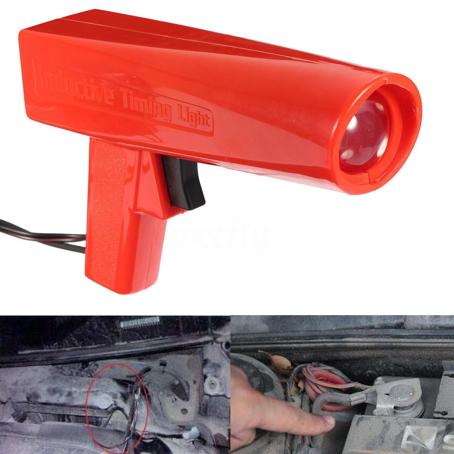 Pistolet Stroboscopique 12V Lampe Xénon Calage Allumage Moteur Essence Voiture Moto TSX TOOL