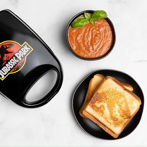 Uncanny Brands Jurassic Park Sandwich Maker - Prehistoric Kitchen Appliance - Jurassic Park