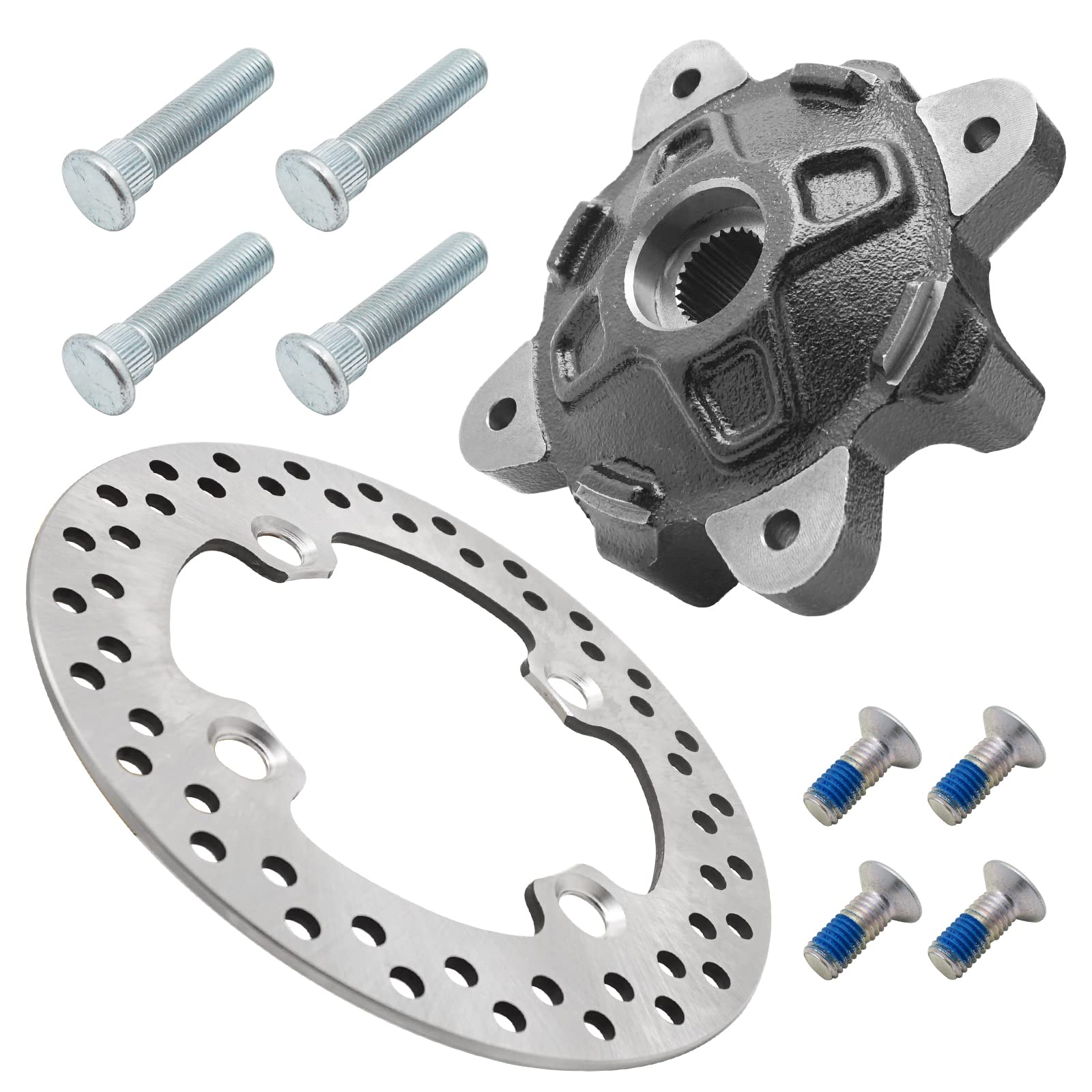 Amazon.com: Front Wheel Hub & Brake Rotor Kit for Polaris RZR-900