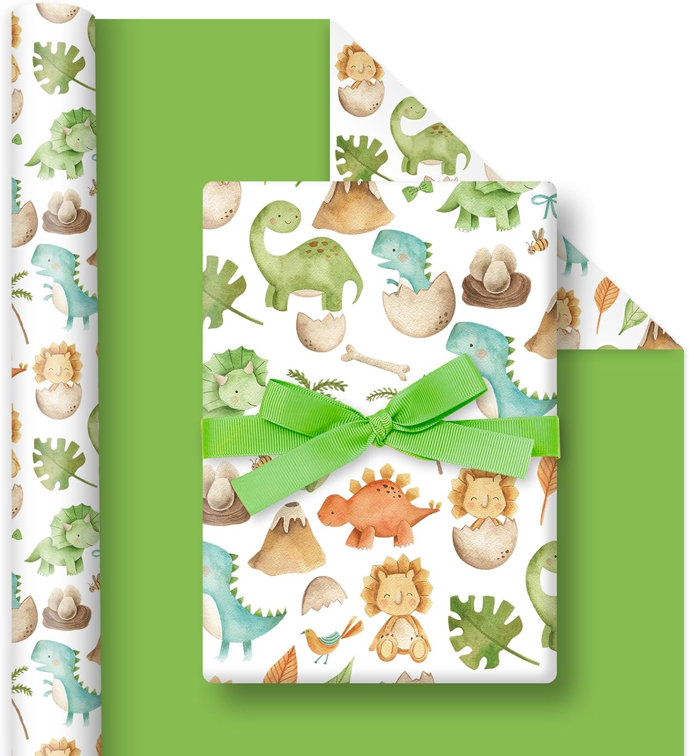 FYSUIMU Farm Animal Wrapping Paper - Mini Roll - 17 Inch x 32.8 Ft Pink Barnyard Gift Wrap Paper Double-Sided Art Paper for Home Party DIY Crafts Supplies