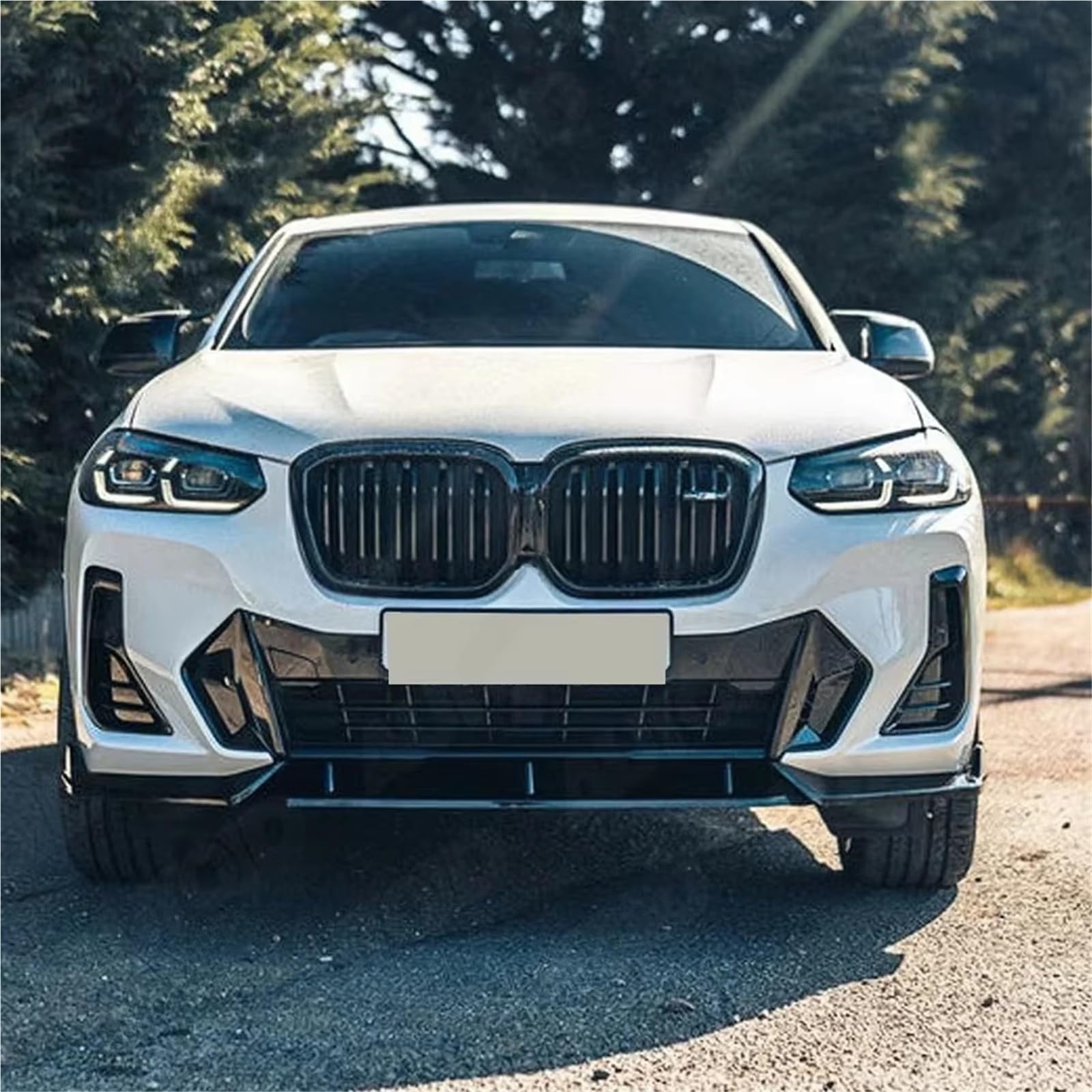 Auto Labbro Inferiore Anteriore Spoiler Per BMW Per X3 G01 Per X4 G02 IX3 M-Pack 2022 2023 2024 MP Style Paraurti Anteriore Labbro Splitter Spoiler Accessori Esterni BodyKit(Gloss Black)