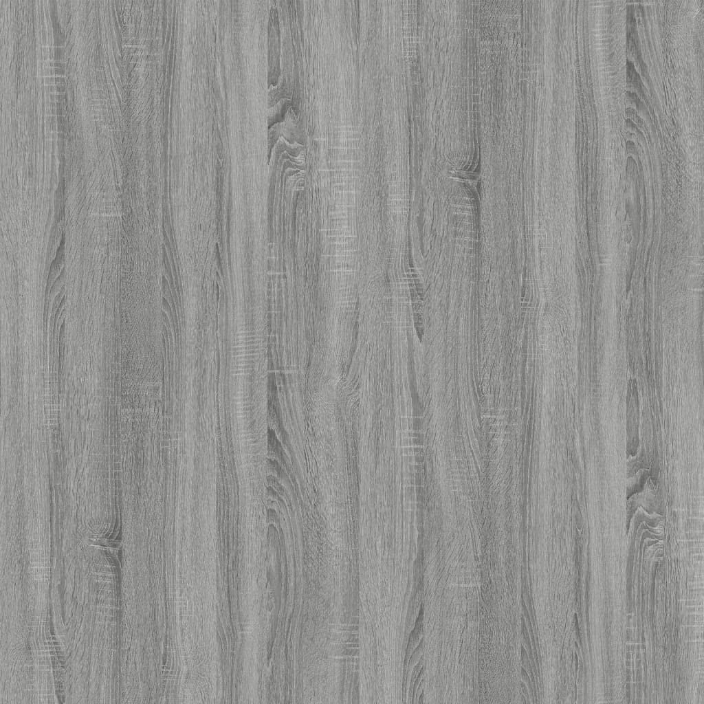 Brokky Armadietto con Ruote Grigio Sonoma 60x45x60cm Legno Multistrato-Carrello Porta Stampante,Mobiletto con Ruote,Supporto per Stampante in Legno,Classificatore per Documenti per Studio,Ufficio