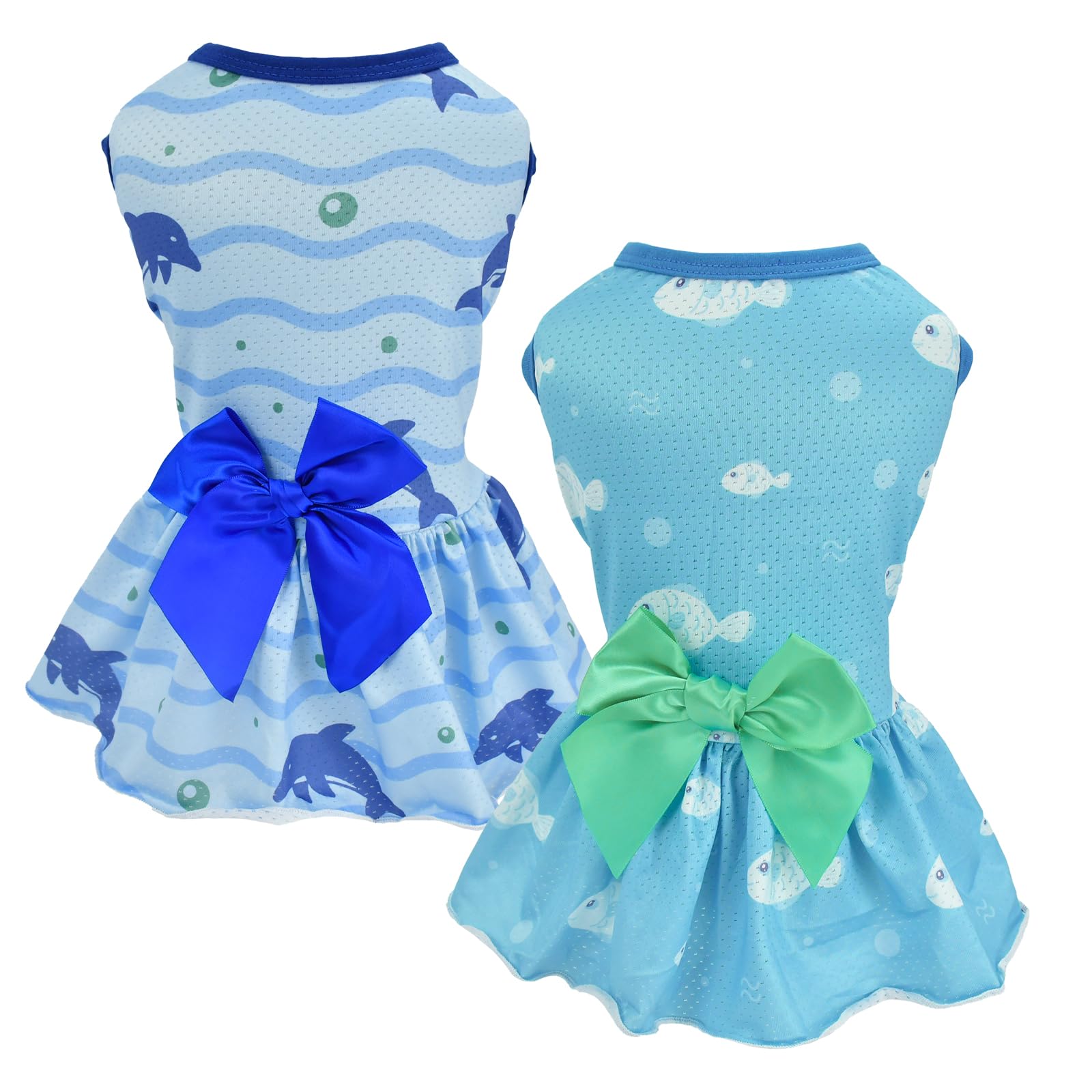 Robe pour chat et chien vêtement d'été pour les promenades à la mer et sorties au parc